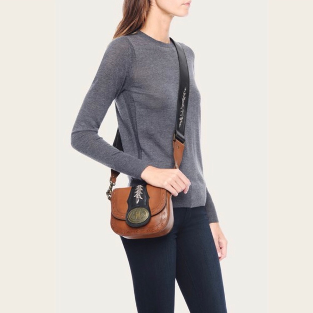 FRYE Buckle Mini Saddle cross-body bag